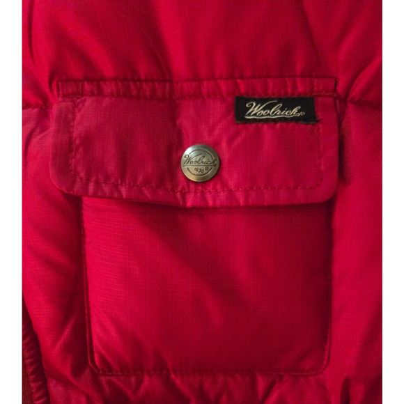Vintage Woolrich Womens Red Puffer Vest XL Warm - Picture 4 of 10